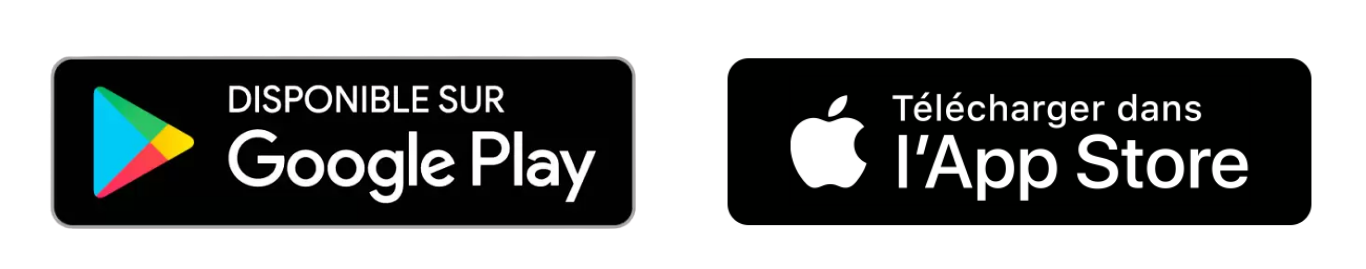 Télécharger dans l'App Store et disponible sur Google Play